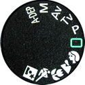 Digital camera mode selection button